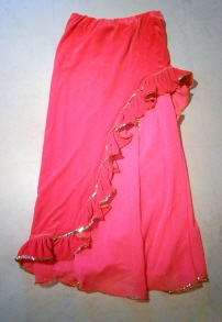 赤とピンクのシフォンで出来ています♪